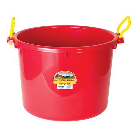 Miller Mfg Little Giant 70 qt Plastic Bucket For Livestock P-SB70-RED